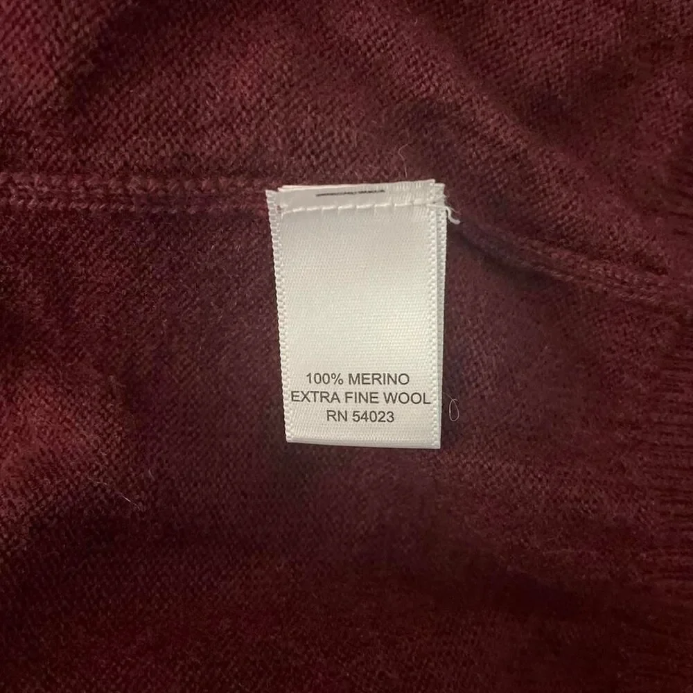 Banana Republic Merino Wool V Neck Sweater Men's L